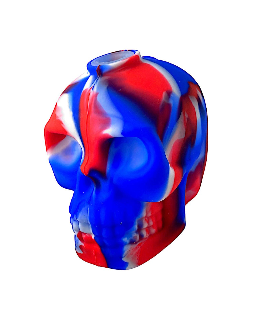 4" Skull Silicone Water Pipe Assorted Colors