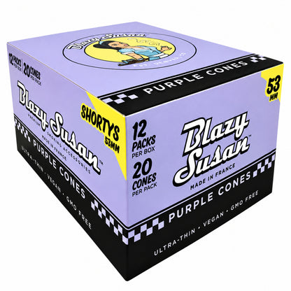 Blazy Susan Shorty 53MM Pre Rolled Cones (12 Pack x 20 Per Pack)