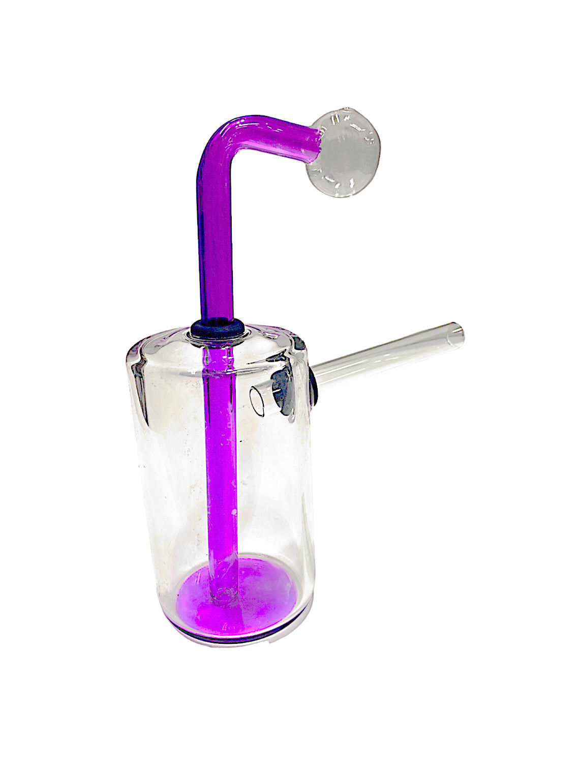 14mm Vertical Barrel 65X5 with Colored Stem OB Water Pipe - Assorted Colors