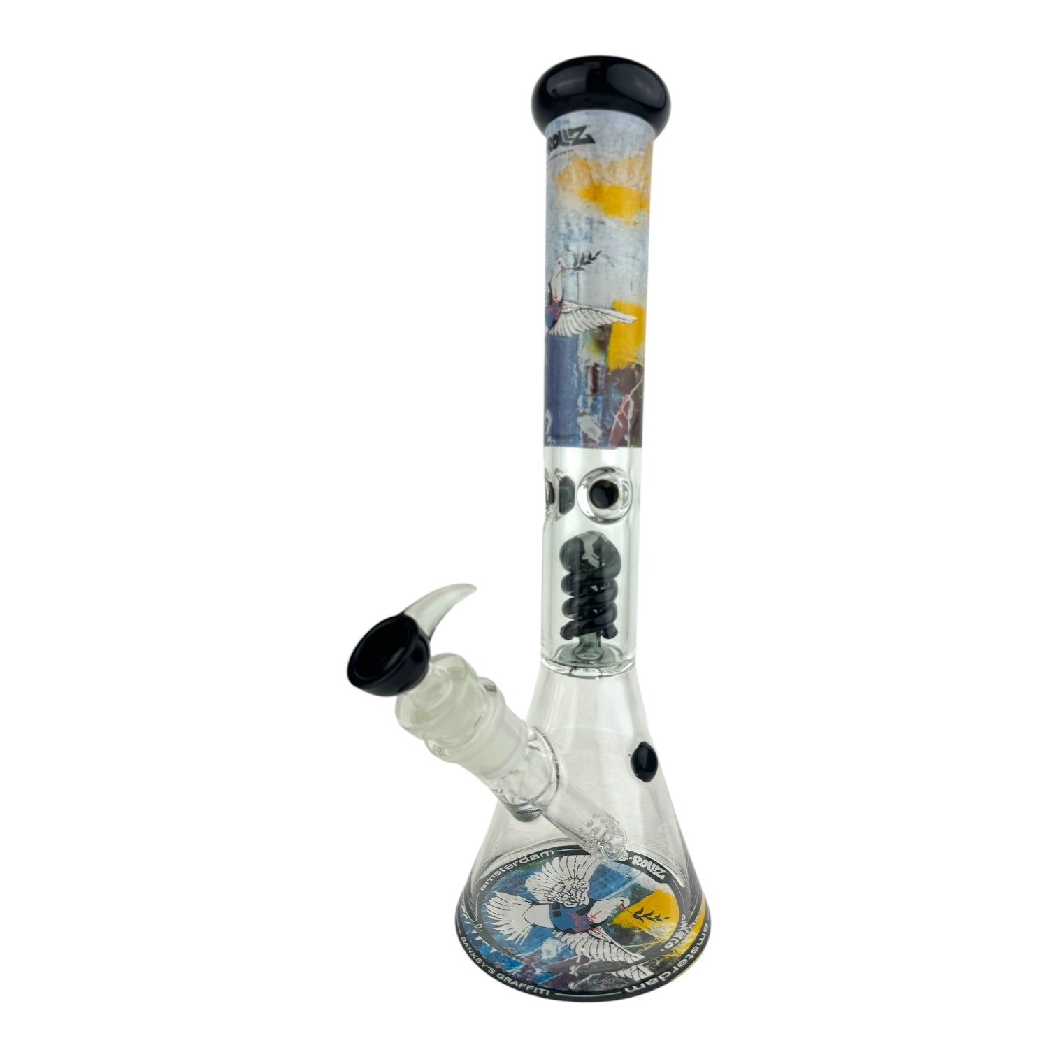 G-Rollz 18" Twist Perc Beaker Glass Water Pipe
