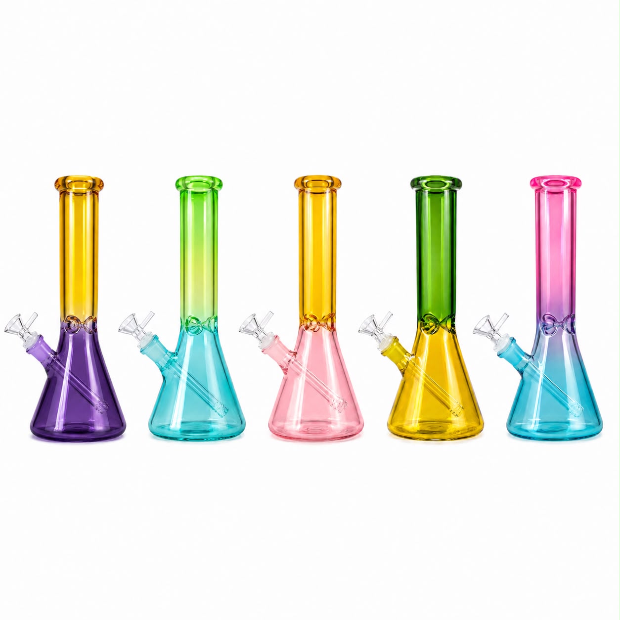 10" G/G Gradient Beaker Water Pipe I Asst Colors