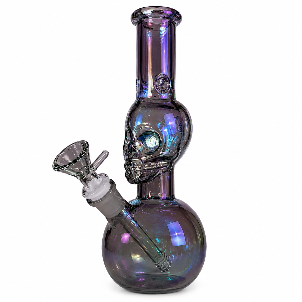 10" GG Skull Fumed Glass Water Pipe