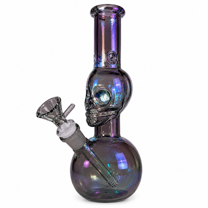 10" GG Skull Fumed Glass Water Pipe