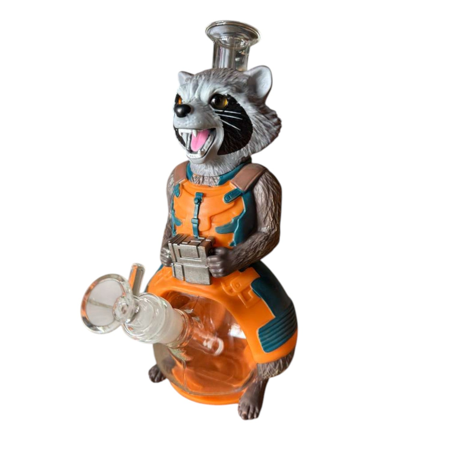 10" Rocket Racoon Water Pipe