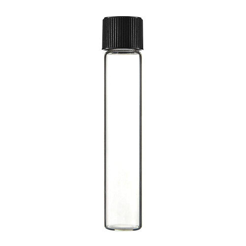 110x20 Glass Tube With Black Cap