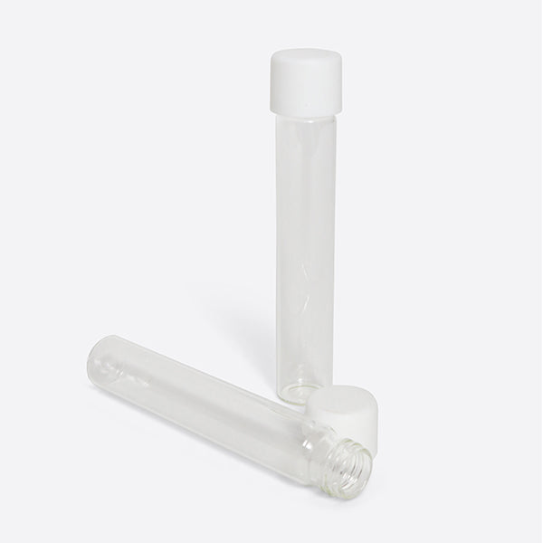 115x22 CM Glass Tube With White Cap