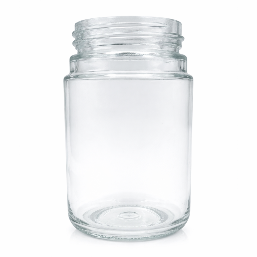 120ml (4oz) Round (Bullet) Child Resistant Jar with Gold Cap