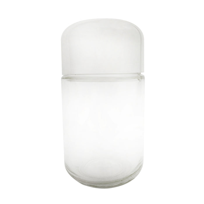 120ml (4oz) Round (Bullet) Child Resistant Jar with White Cap