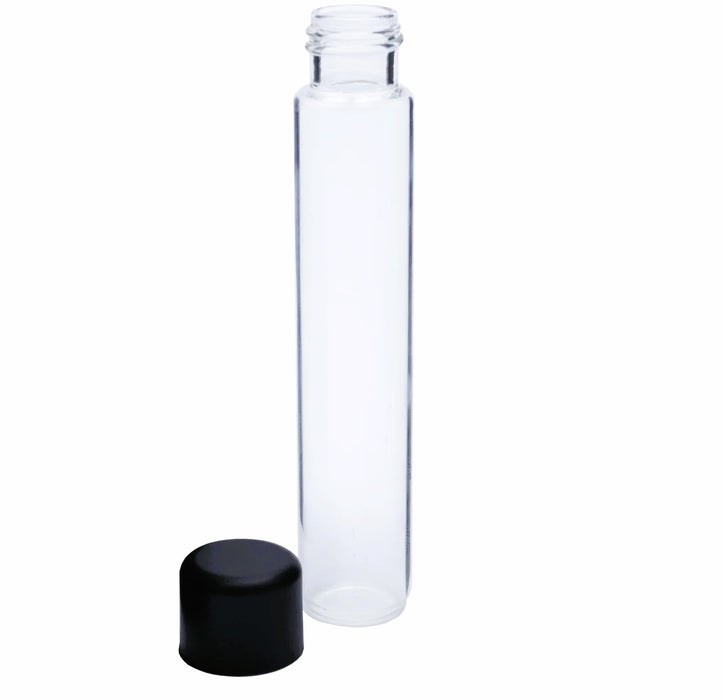 120x25 Glass Tube Frosted Black Secure Cover (645/CS)