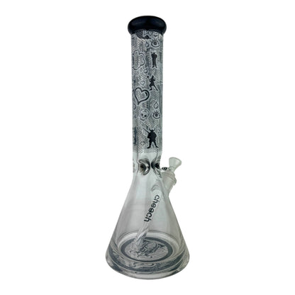16" CHEECH Warrior Beaker Glass Water Pipe 'CH-51'