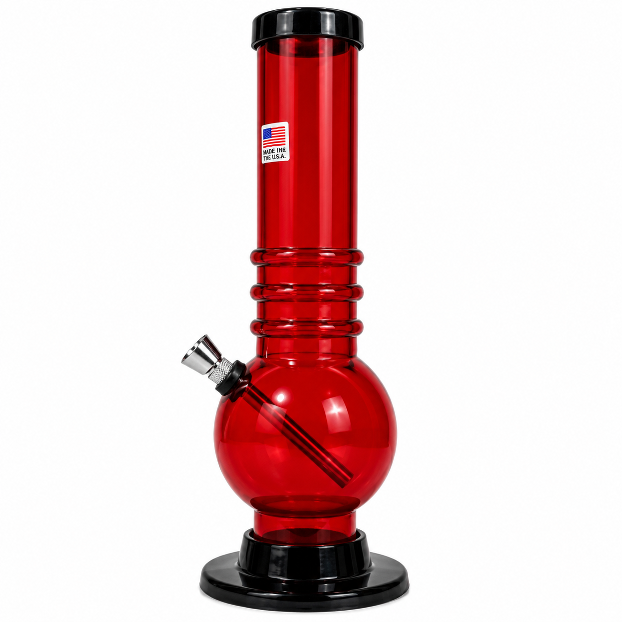 12" Acrylic Water Pipe (2" x 12" Size) - Assorted Colors
