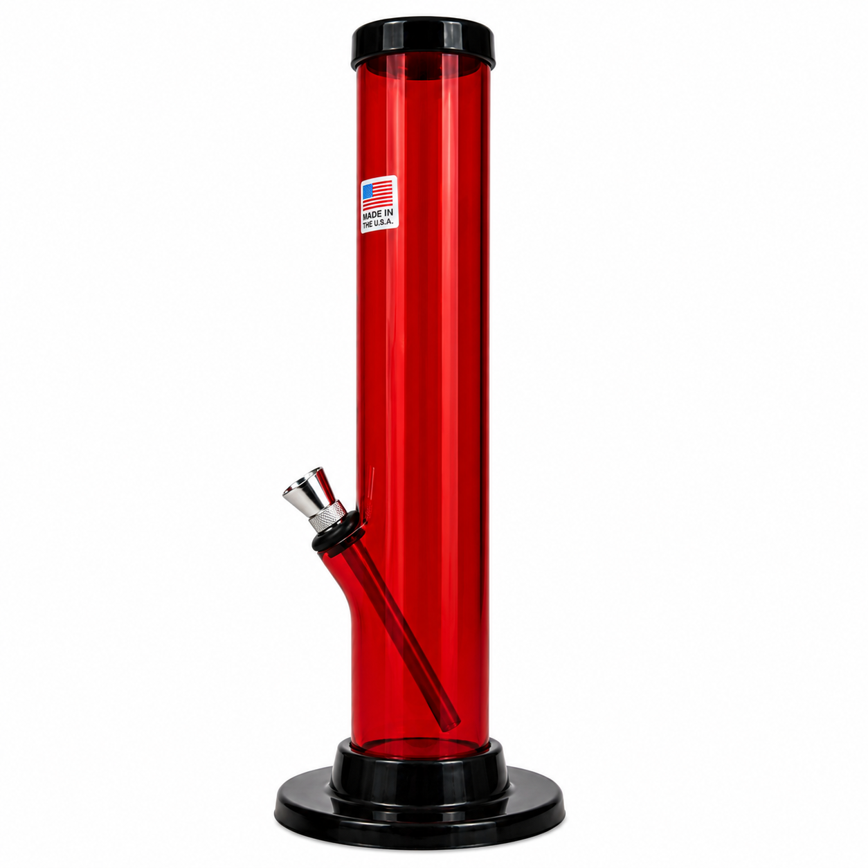 12" Acrylic Water Pipe (2" x 12" Size) - Assorted Colors