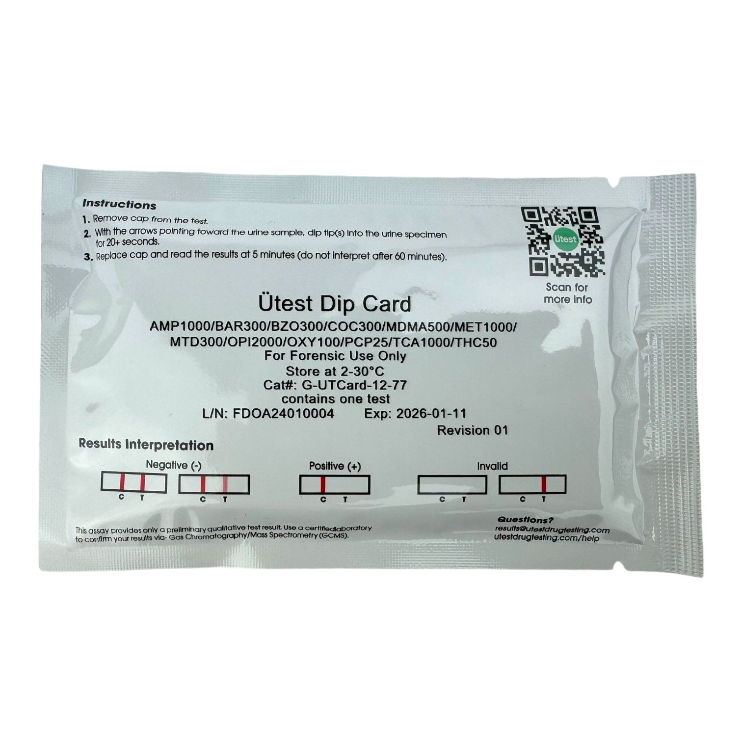 12 Panel Multi Drug Test Kit U-test