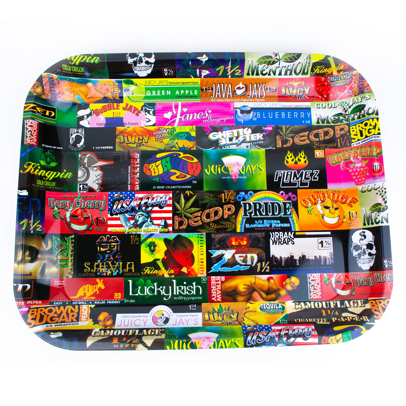 14″ x 11″ Raw Large Metal Rolling Tray