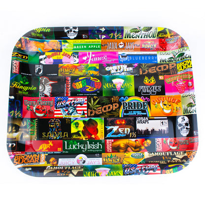 14″ x 11″ Raw Large Metal Rolling Tray