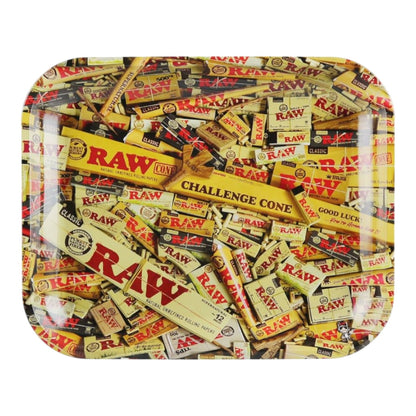 14″ x 11″ Raw Large Metal Rolling Tray