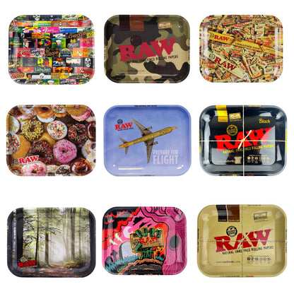 14″ x 11″ Raw Large Metal Rolling Tray