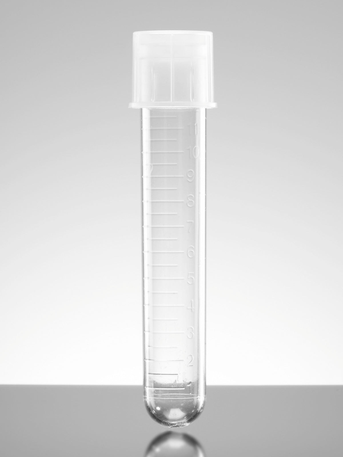 153x22 Glass Tube With Flat Bottom Plastic Cap
