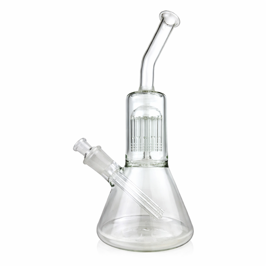 16" Beaker Bent Neck Tree Perc Glass Water Pipe