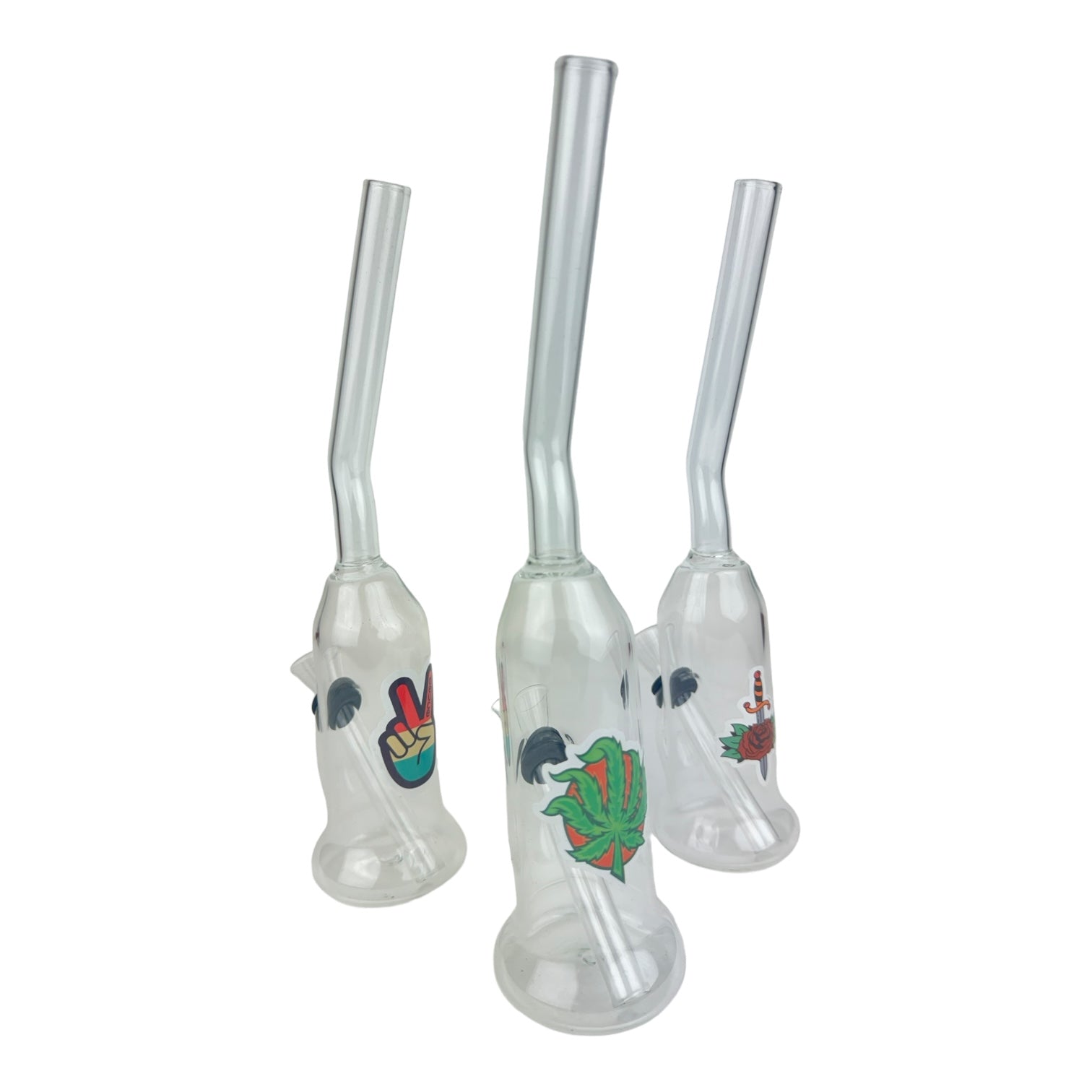 Bubbler Long Pirax With Sticker Water Pipe