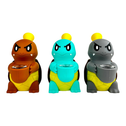 5" Turtle Silicone Water Pipe (Assorted Colors)