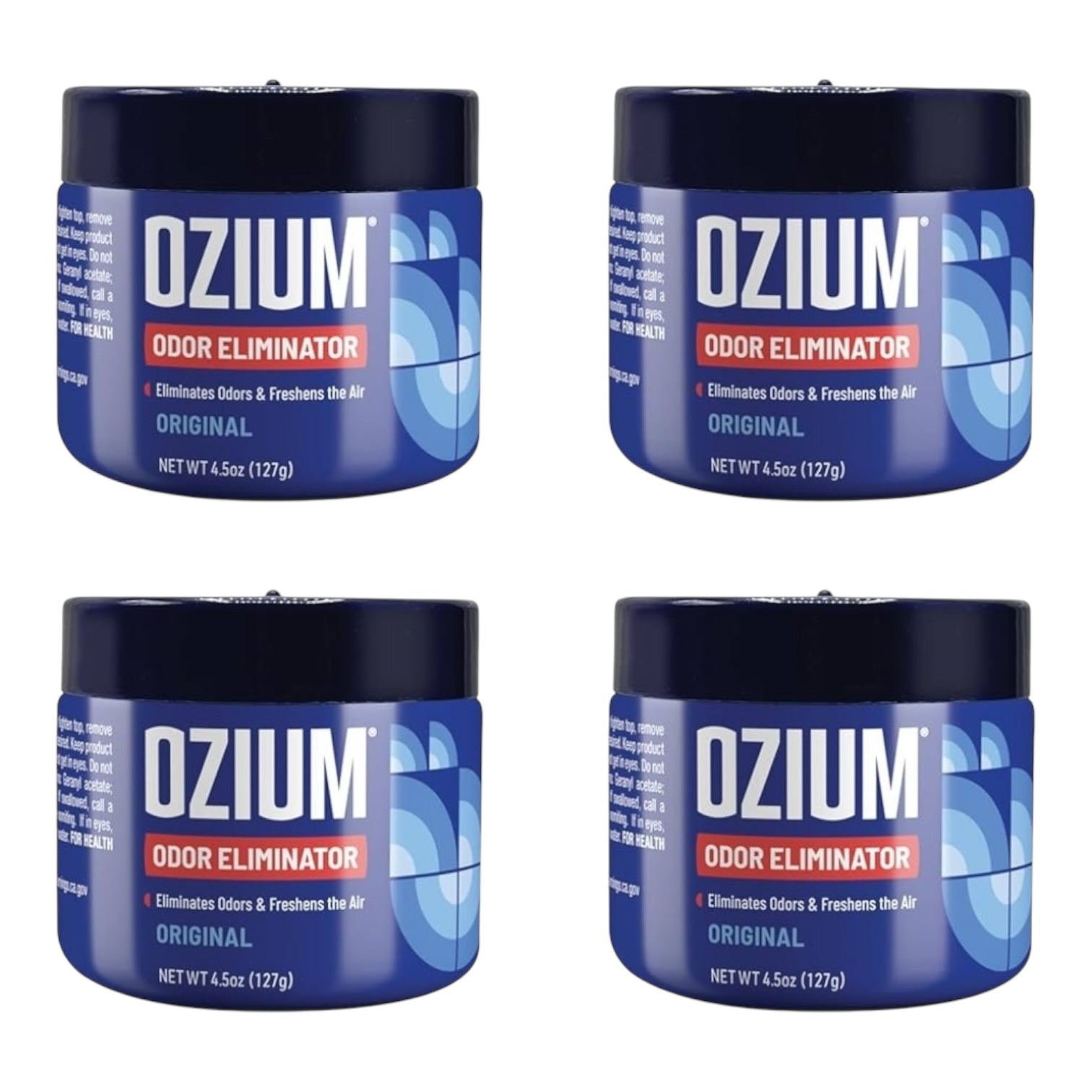 Ozium Odor Eliminating Gel 4.5oz - Pack of 4