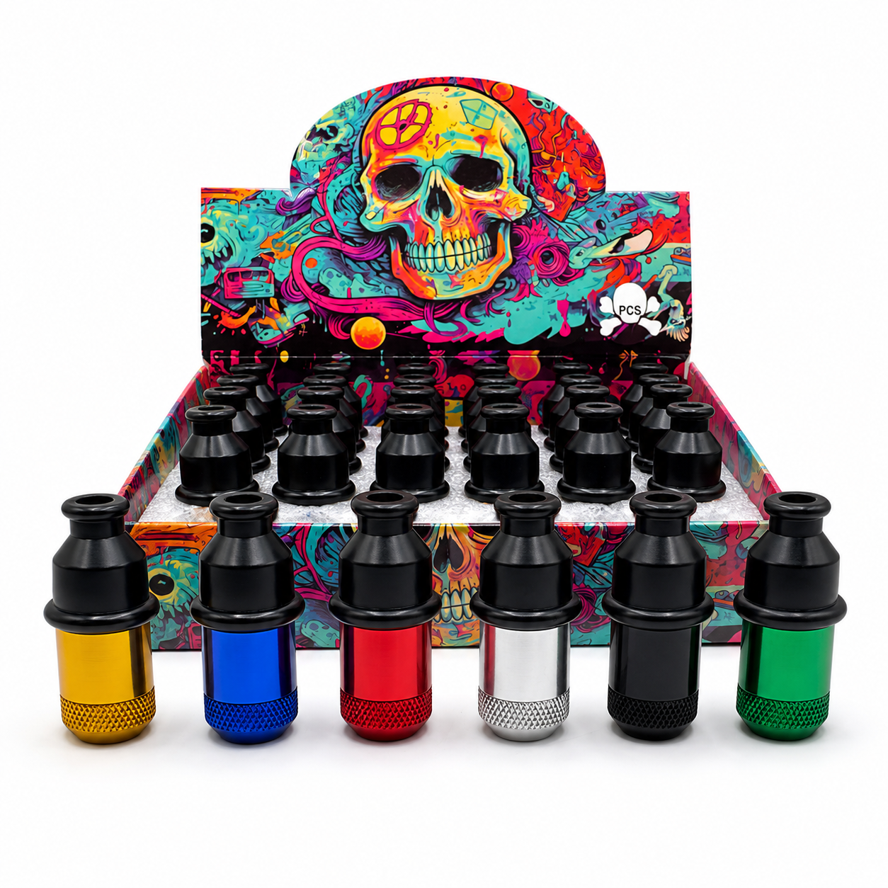 1" Solid Colors Sneak A Toke 30ct Display I Assorted Colors I 32/Cs