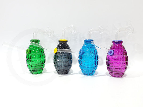 6" Grenade Oil Burner Bubbler Water Pipe