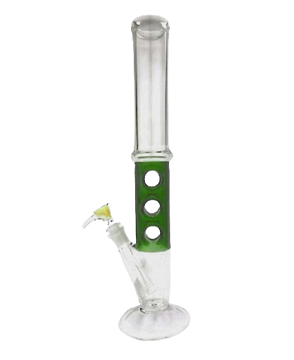 17" Triple Hole Glass Water Pipe