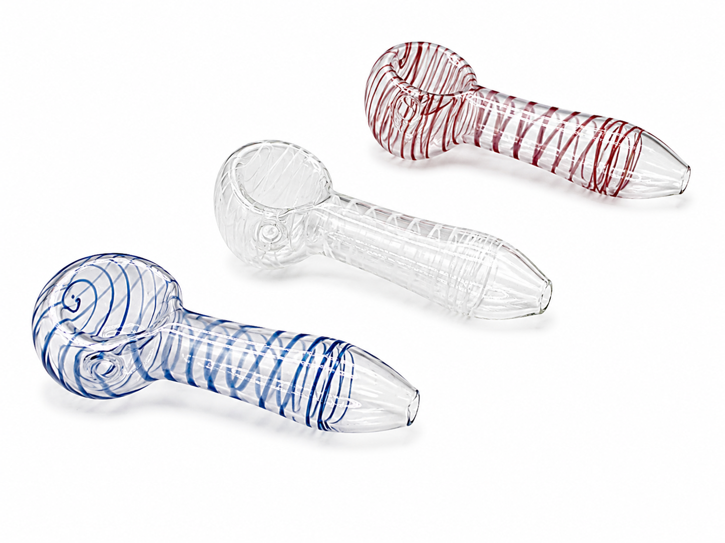 2.5" Glass Popcorn Hand Pipe 145ct Jar - Assorted Colors