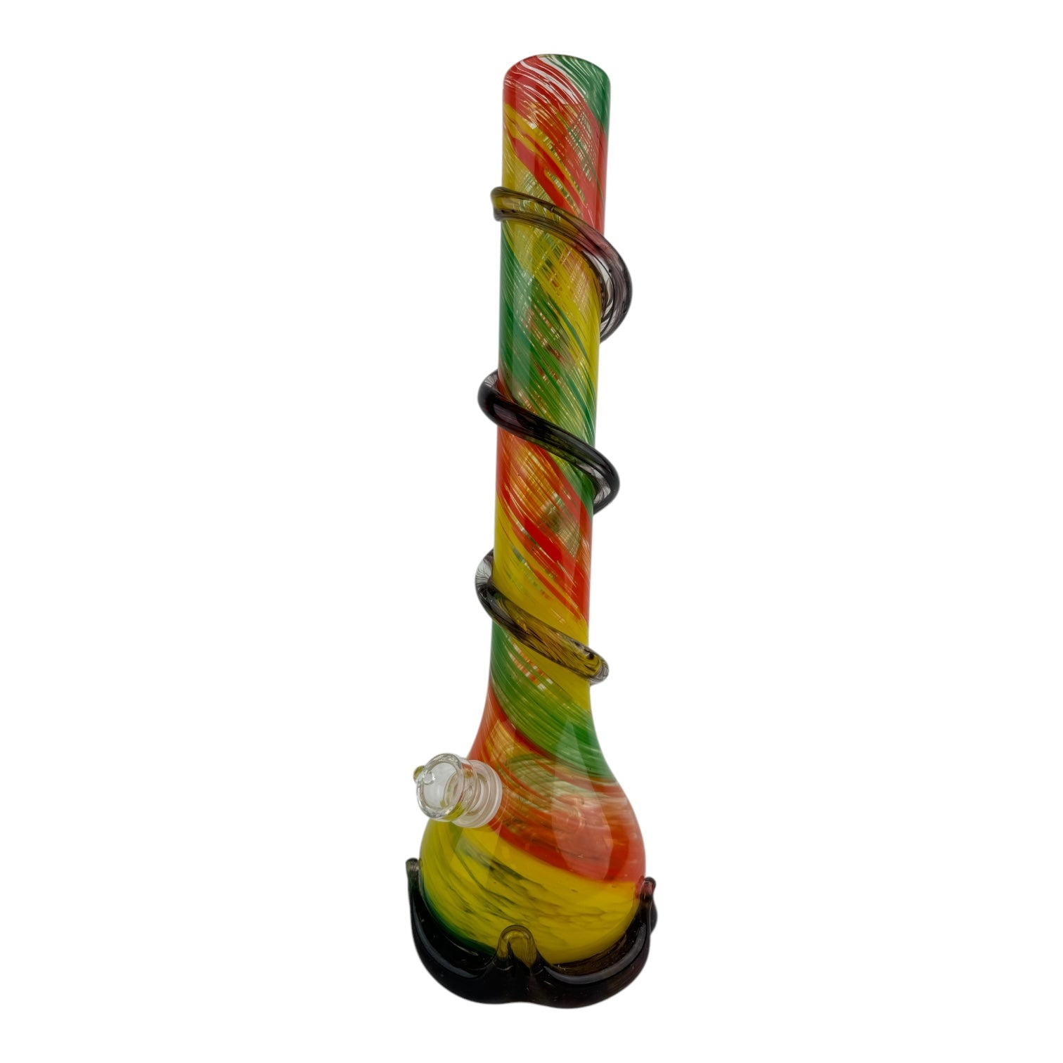 15" Color Swirl Soft Glass Beaker Water Pipe