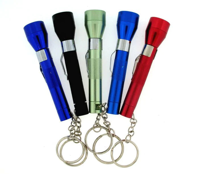 3" Flashlight Metal Hand Pipe