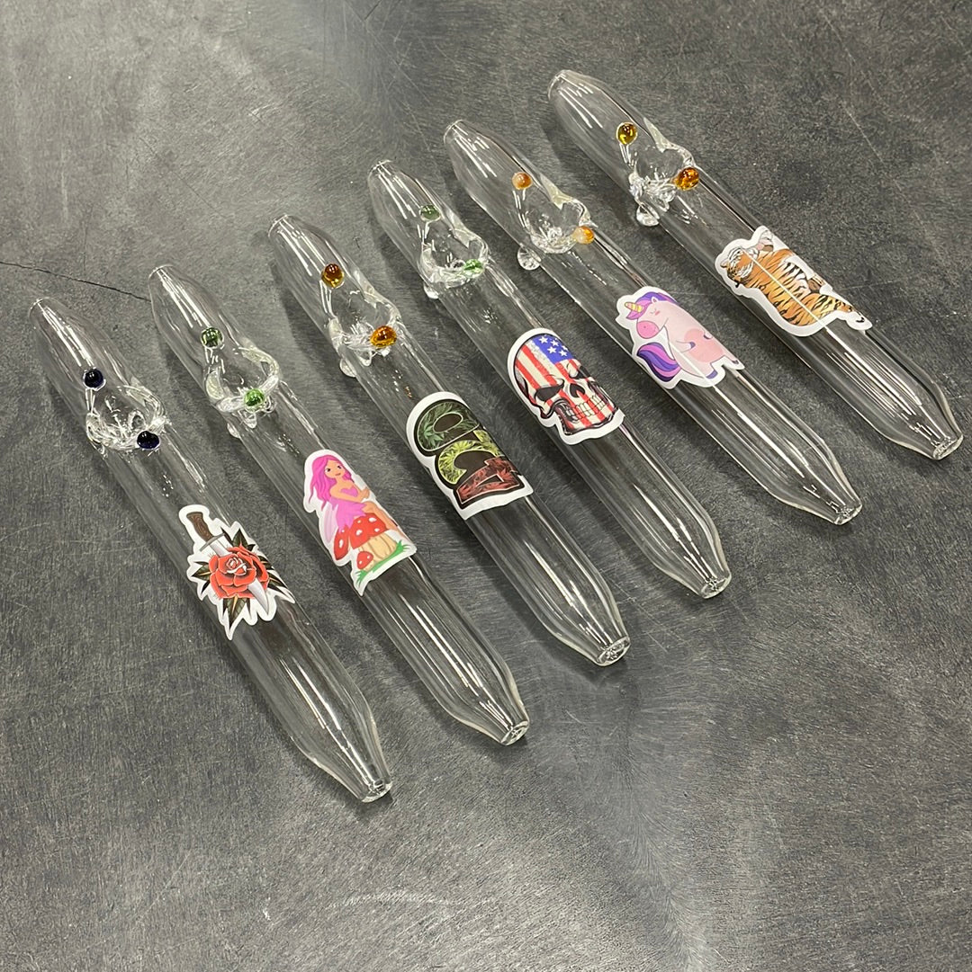 Dual Tip Steam Roller 32mm Glass with Decal