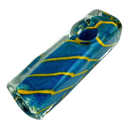 3.5" Rectangle Glass Hand Pipe (Assorted Colors)