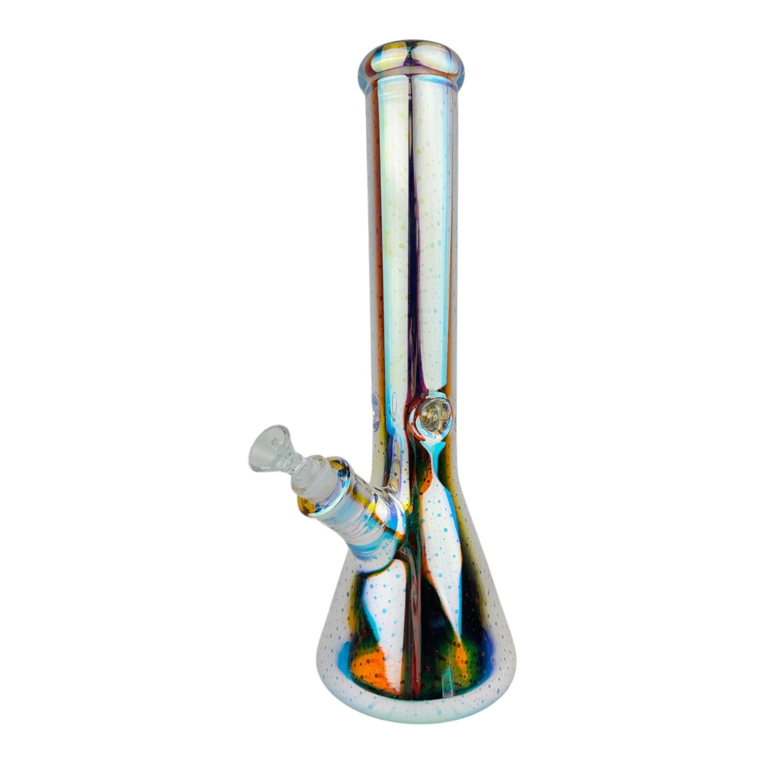 14" LED Light up Chrome Glass Water Pipe