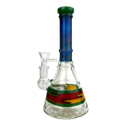 8.5" WigWag Beaker Glass Water Pipe "6006"