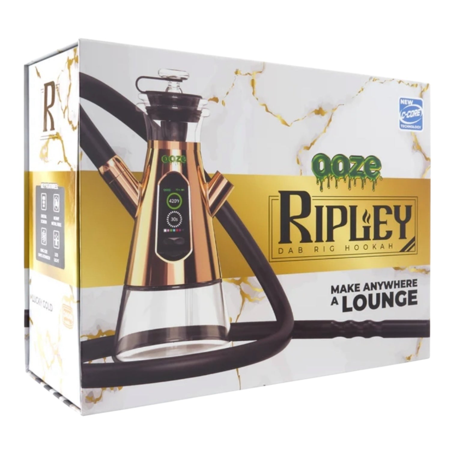 Ooze Ripley 2400mah Dab Rig Hookah