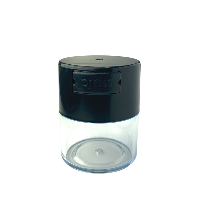 Acrylic Air Tight  Jar 120mL 4oz. - Colored Lid Clear Bottom