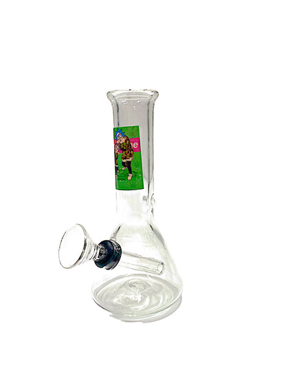 10mm Beaker Shape Water Pipe - (Assorted Stickers)