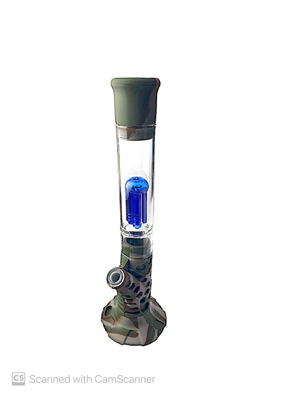 15"  Tree Perc Silicone Water Pipe