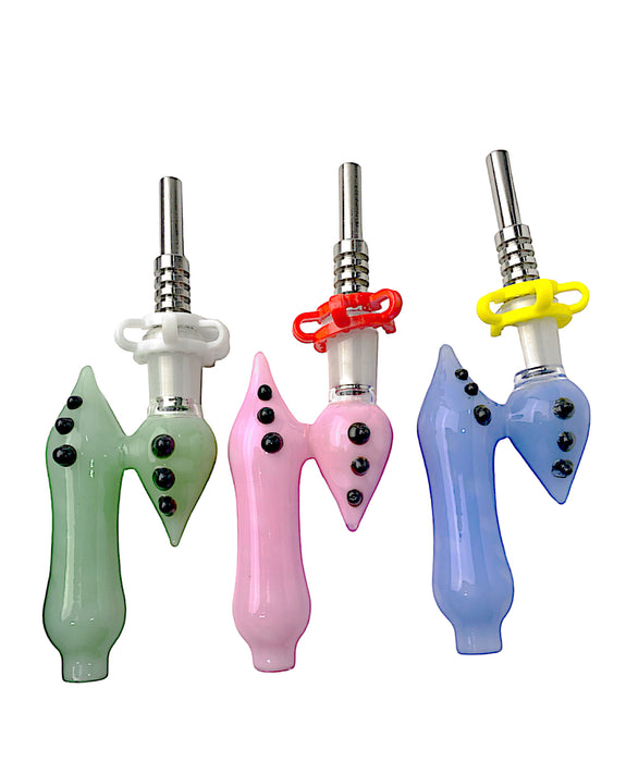 7" Seashell Glass Nectar Collector - Assorted Colors