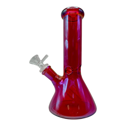 8"Color Chrome Ice Catcher Beaker Glass Water Pipe "WP-5040-12"