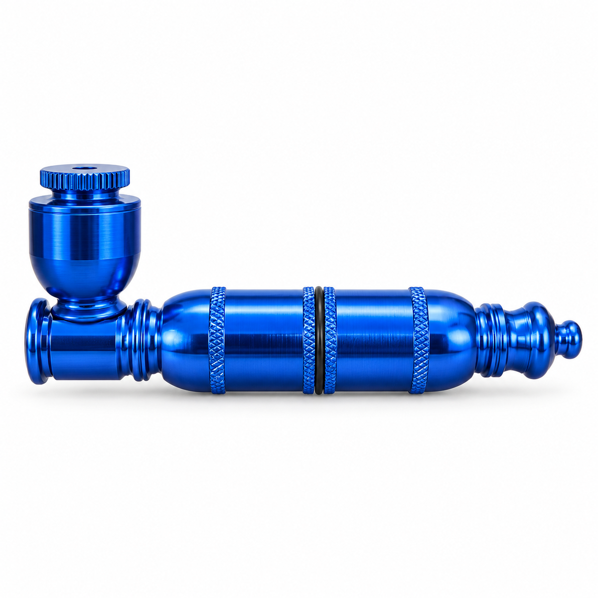 3.5" Metal Hand Pipe Anodized w/ Single Rubber Seal