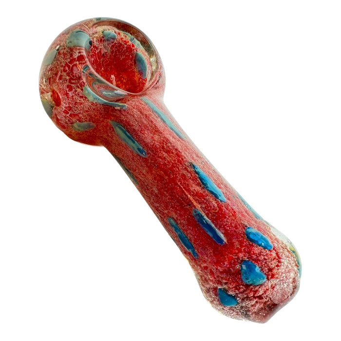 3.5" Frit Color Spotted Glass Hand Pipe (Assorted Colors)