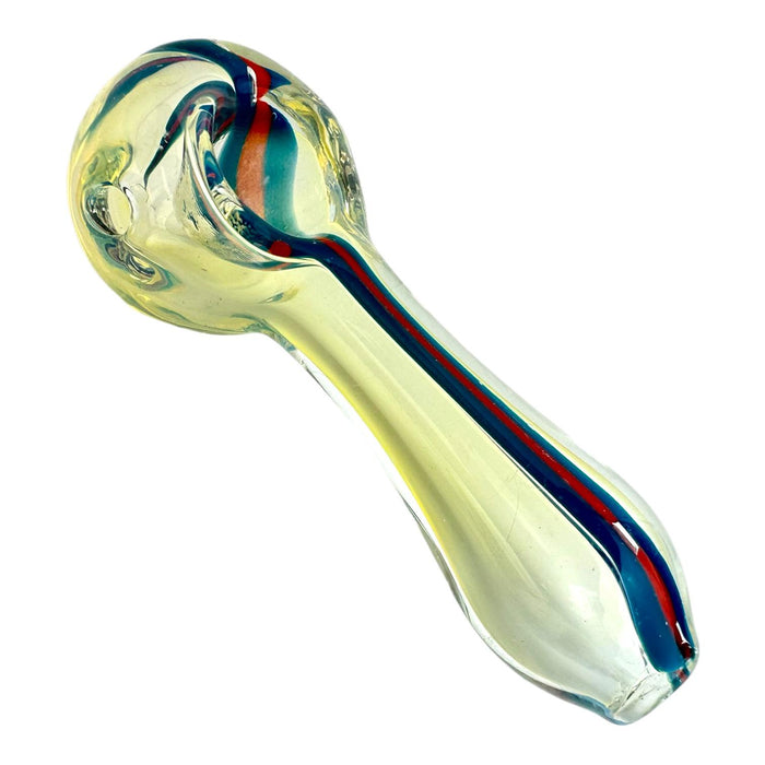 3.5" Fumed Color Stripe Glass Hand Pipe