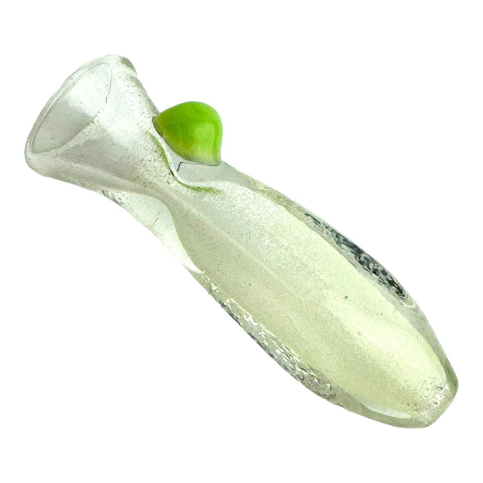 3.5" Glow in the Dark Frit Glass Chillum (Assorted Colors)