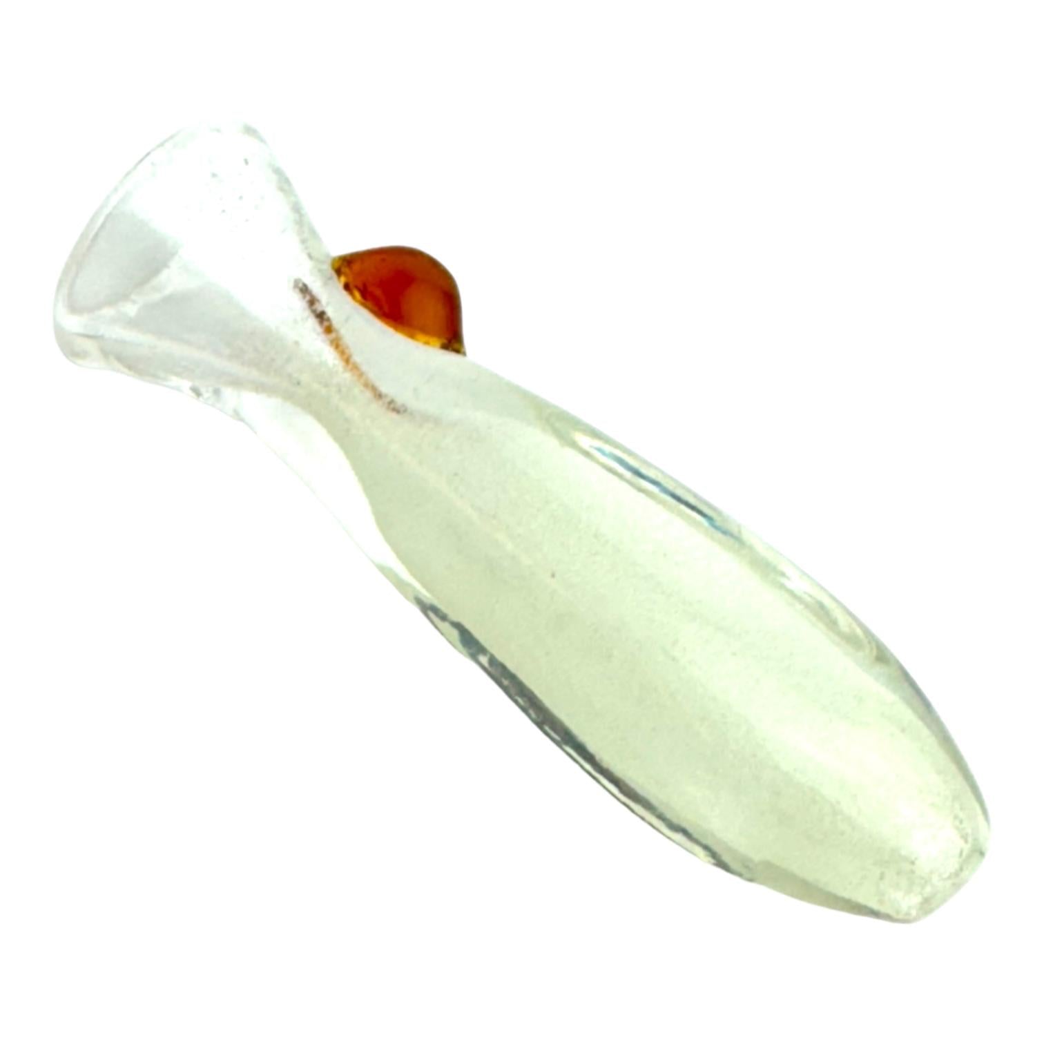 3.5" Glow in the Dark Frit Glass Chillum (Assorted Colors)