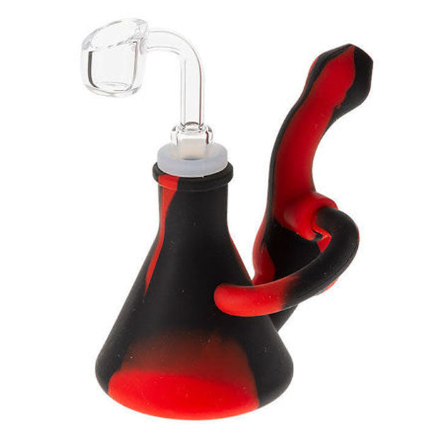 4" Silicone Recycler Dab Rig Water Pipe