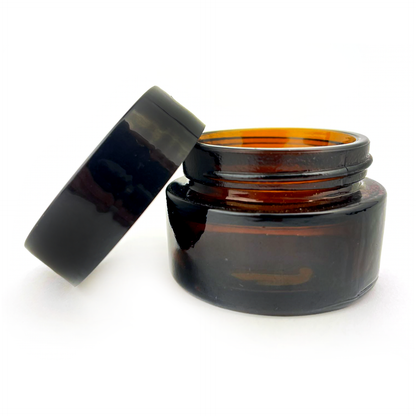 30ml Black Plastic Top Color Glass Jar Container
