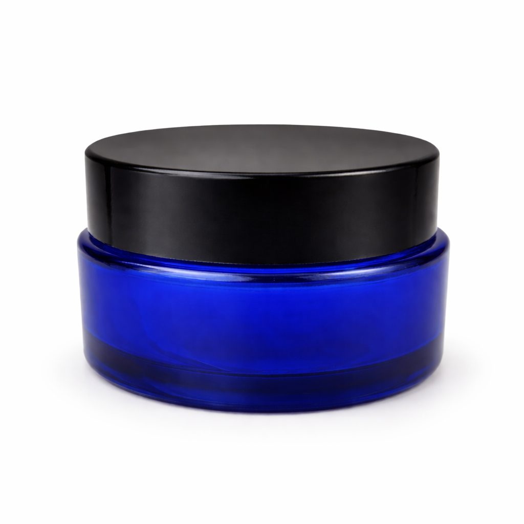 30ml Black Plastic Top Color Glass Jar Container